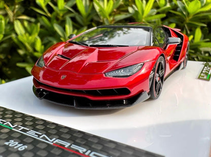 Make Up Lamborghini Centenario LP770-4 Metallic Red 1/18 Resin Model