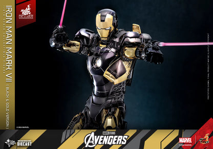 Hot Toys 1/6 Iron Man Mark VII Black & Gold Version Diecast Figure MMS741D61