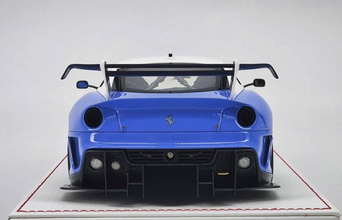 DG Model 1/18 Ferrari 599 XX EVO #70 Blue Resin Display Model