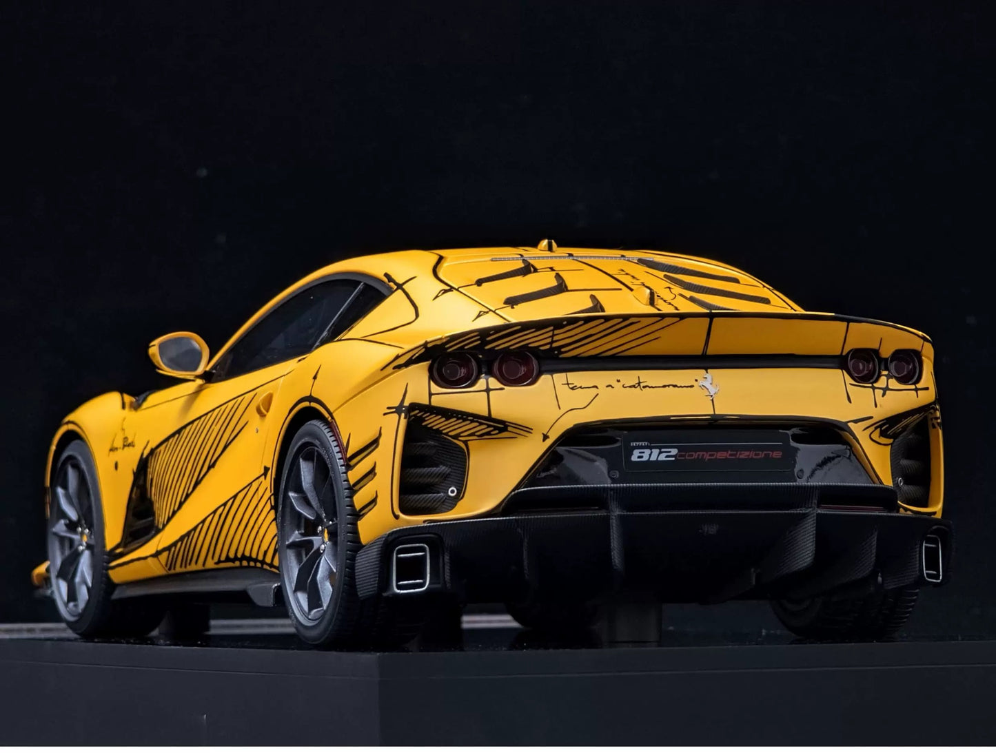 Amalgam 1/18 Ferrari 812 MVS ART Auction Edition Resin Model