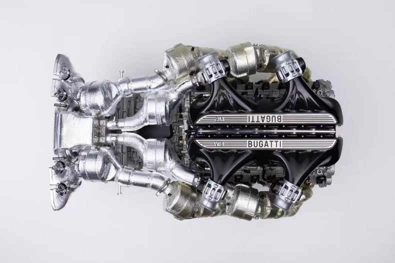 Amalgam 1/4 Bugatti Chiron V16 Engine & Gearbox Limited Edition Model