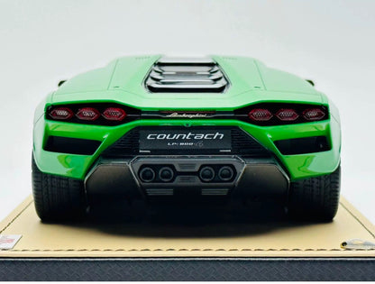 MR 1/18 Lamborghini Countach LPI 800-4 Green Resin Model
