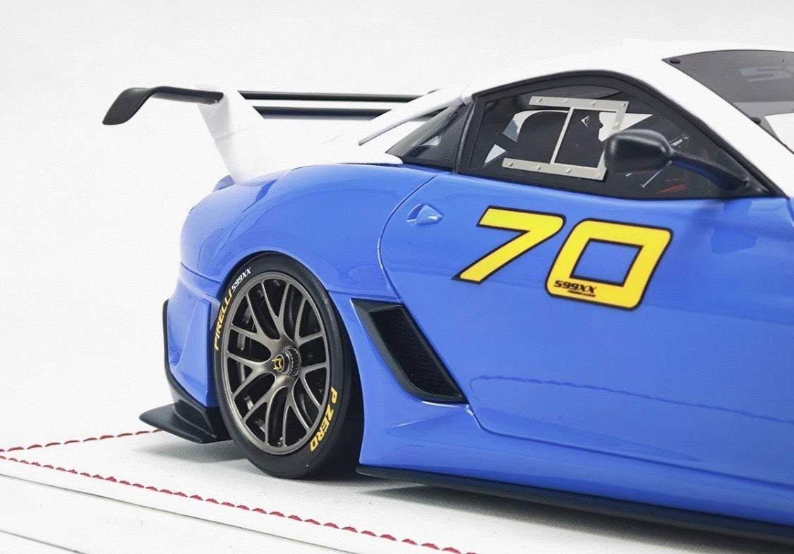 DG Model 1/18 Ferrari 599 XX EVO #70 Blue Resin Display Model