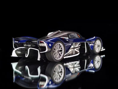 Frontiart 1/18 Aston Martin Valkyrie Silver Blue Resin Model Limited Edition