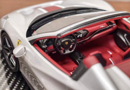 BBR 1/18 Ferrari 488 Pista Spider Nürburgring Silver 01/10