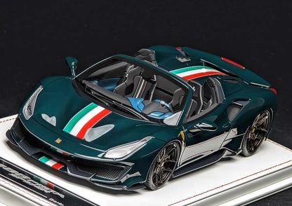 Davis & Giovanni 1/18 Novitec Ferrari 488 Pista Spider with Italian Livery