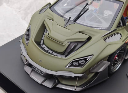 Dreamwalkers 1/18 Lamborghini Awakenup P61 Matte Battle Grey Resin Model