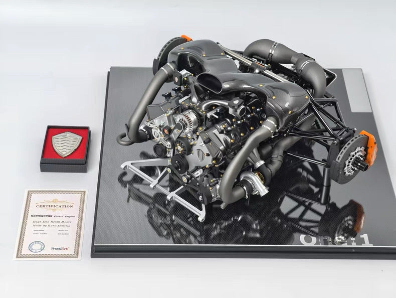 Frontiart 1:4 Koenigsegg One:1 Engine Resin Model – Hypercar Mechanical Display