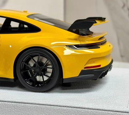 FuelMe Porsche 911 992 GT3 Racing Yellow 1/18 Resin Model