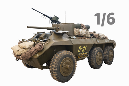 1/6 Scale WWII U.S. M8 Greyhound Armored Car Full Interior Display Model