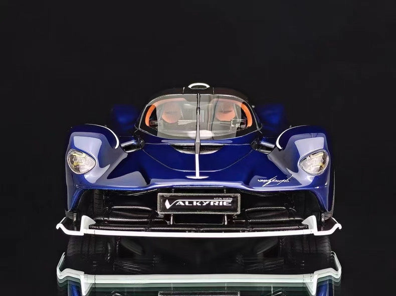 Frontiart 1/18 Aston Martin Valkyrie Silver Blue Resin Model Limited Edition