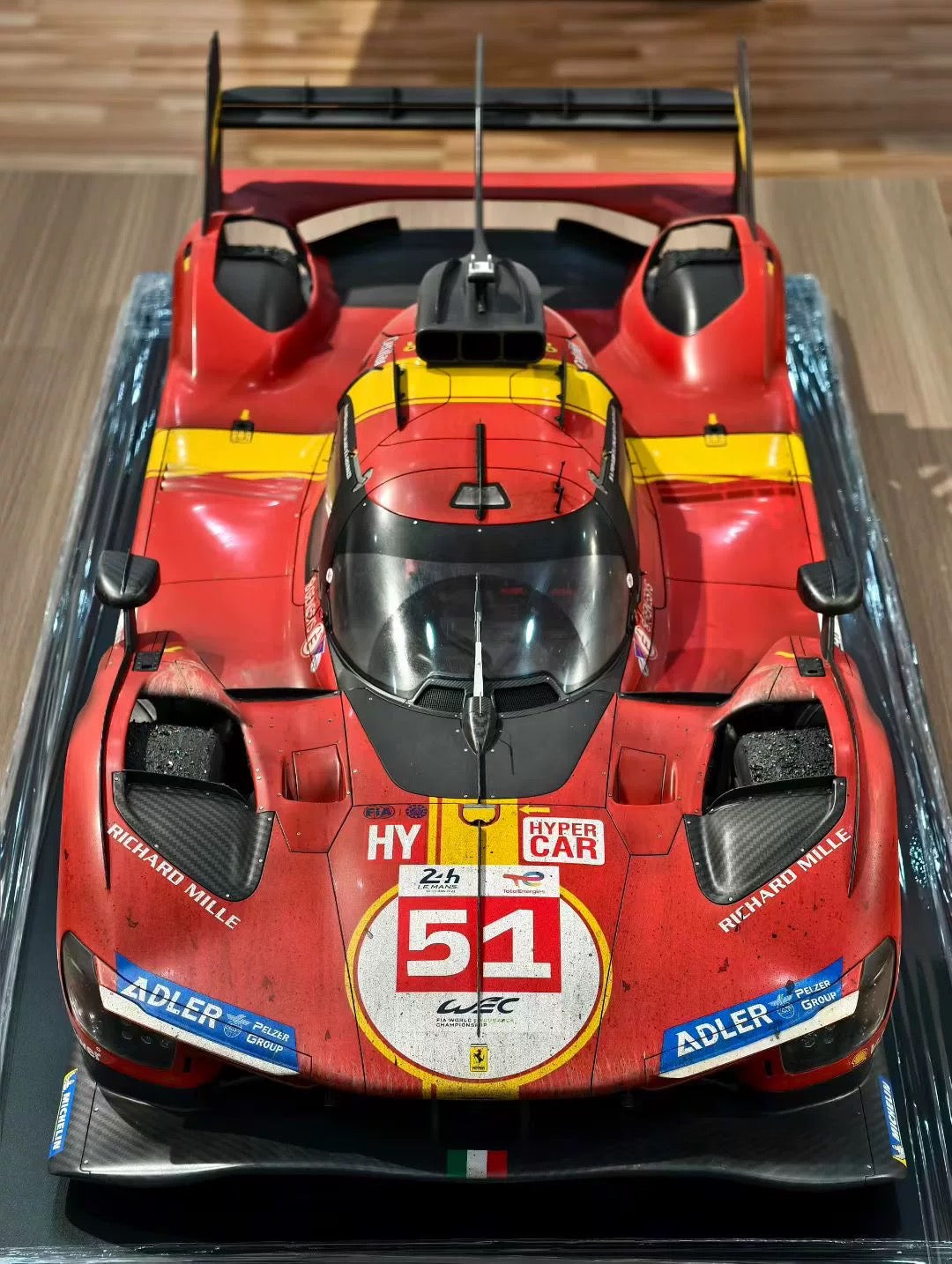 Amalgam 1/5 Ferrari 499P Le Mans 2023 Winner Weathered Resin Model