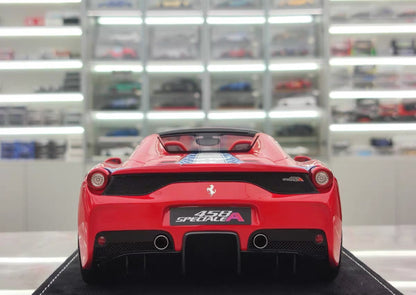 HH 1/18 Ferrari 458 Speciale Aperta Resin Model – Rosso Corsa Red – HH333