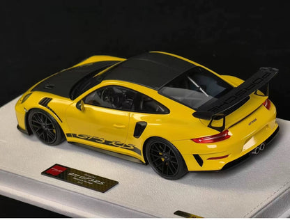 Make Up 1/18 Porsche 911 GT3 RS Resin Model Yellow