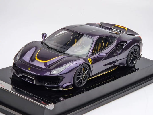 Amalgam 1/18 Ferrari 488 Pista Viola Resin Model