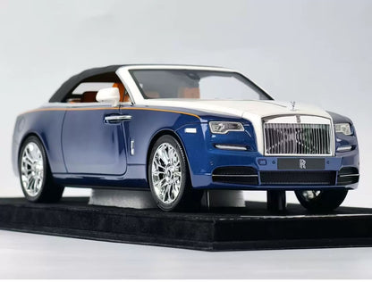 HH 1/18 Rolls-Royce Dawn Blue & White Two-Tone Resin Model