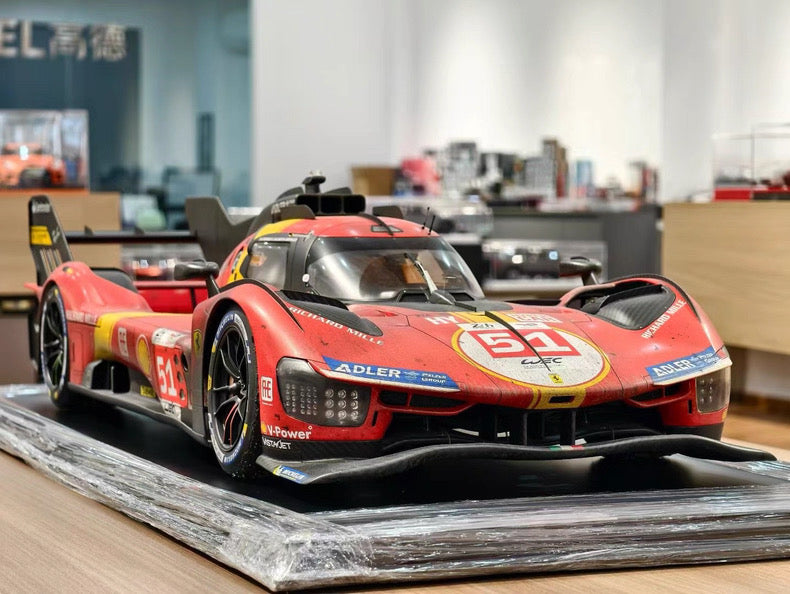 Amalgam 1/5 Ferrari 499P Le Mans 2023 Winner Weathered Resin Model