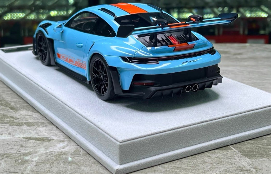 FuelMe Porsche 911 GT3 RS 992 Gulf Livery Limited 20 1/18 Resin Model