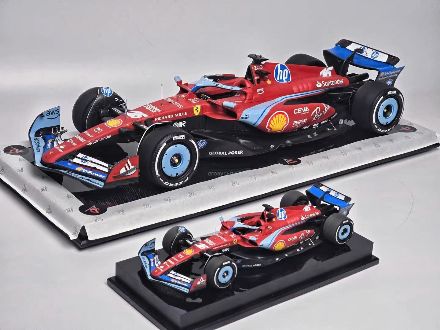 Amalgam 1/8 Ferrari SF-24 Formula 1 Resin Model – Carlos Sainz #16
