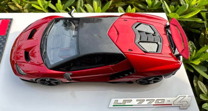 Make Up Lamborghini Centenario LP770-4 Metallic Red 1/18 Resin Model