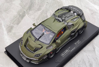 Dreamwalkers 1/18 Lamborghini Awakenup P61 Matte Battle Grey Resin Model