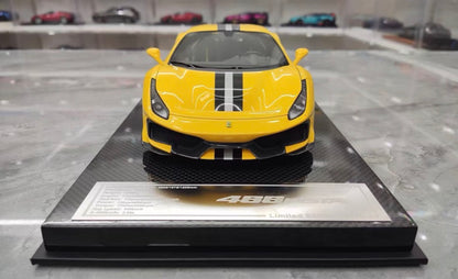 DM Model 1/18 Ferrari 488 Pista Fully Open Resin Model Limited 10
