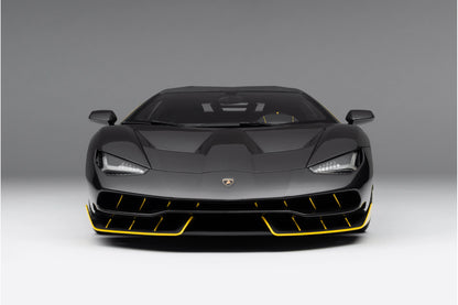 Amalgam 1/8 Lamborghini Centenario – Carbon Black with Yellow Accents | Air Shipping from China
