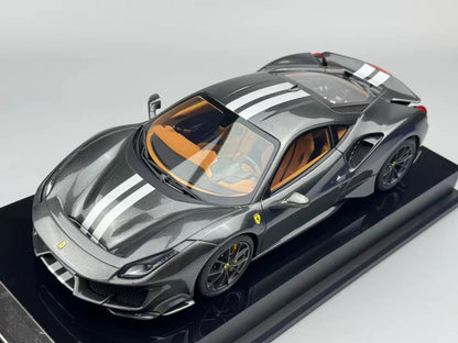 Amalgam 1/18 Ferrari 488 Pista Grigio Resin Model