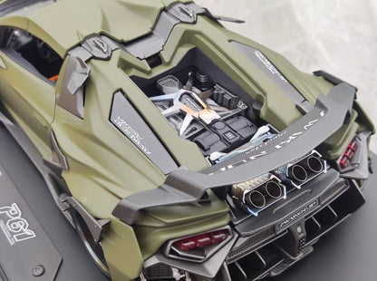 Dreamwalkers 1/18 Lamborghini Awakenup P61 Matte Battle Grey Resin Model