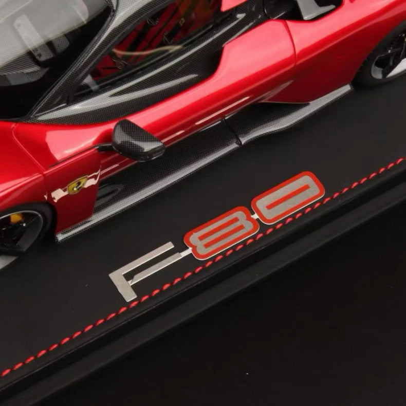 BBR 1/18 Ferrari F80 Metallic Red Resin Model