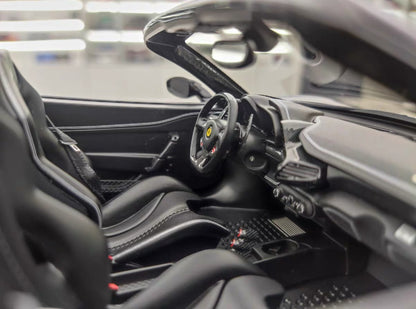 HH 1/18 Ferrari 458 Speciale Aperta Resin Model – Black Knight Edition – HH336