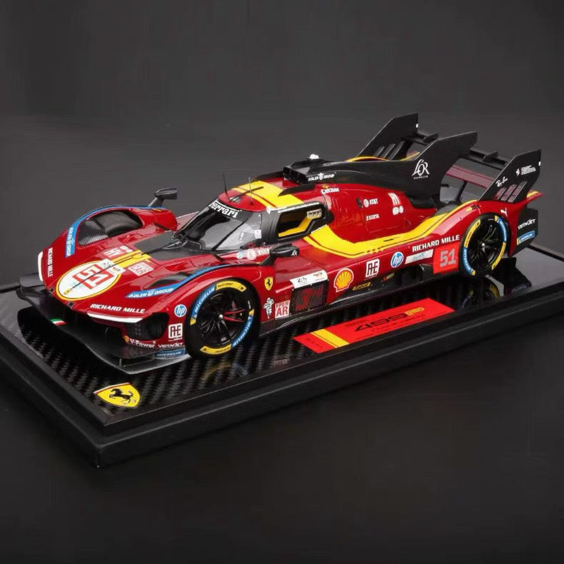 BBR 1/18 Ferrari 499P #51 Le Mans Podium Resin Racing Model