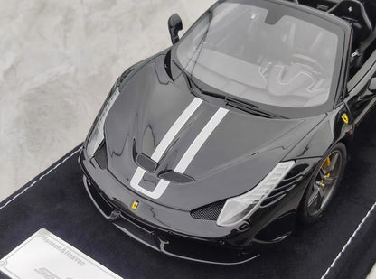 HH 1/18 Ferrari 458 Speciale Aperta Resin Model – Black Knight Edition – HH336