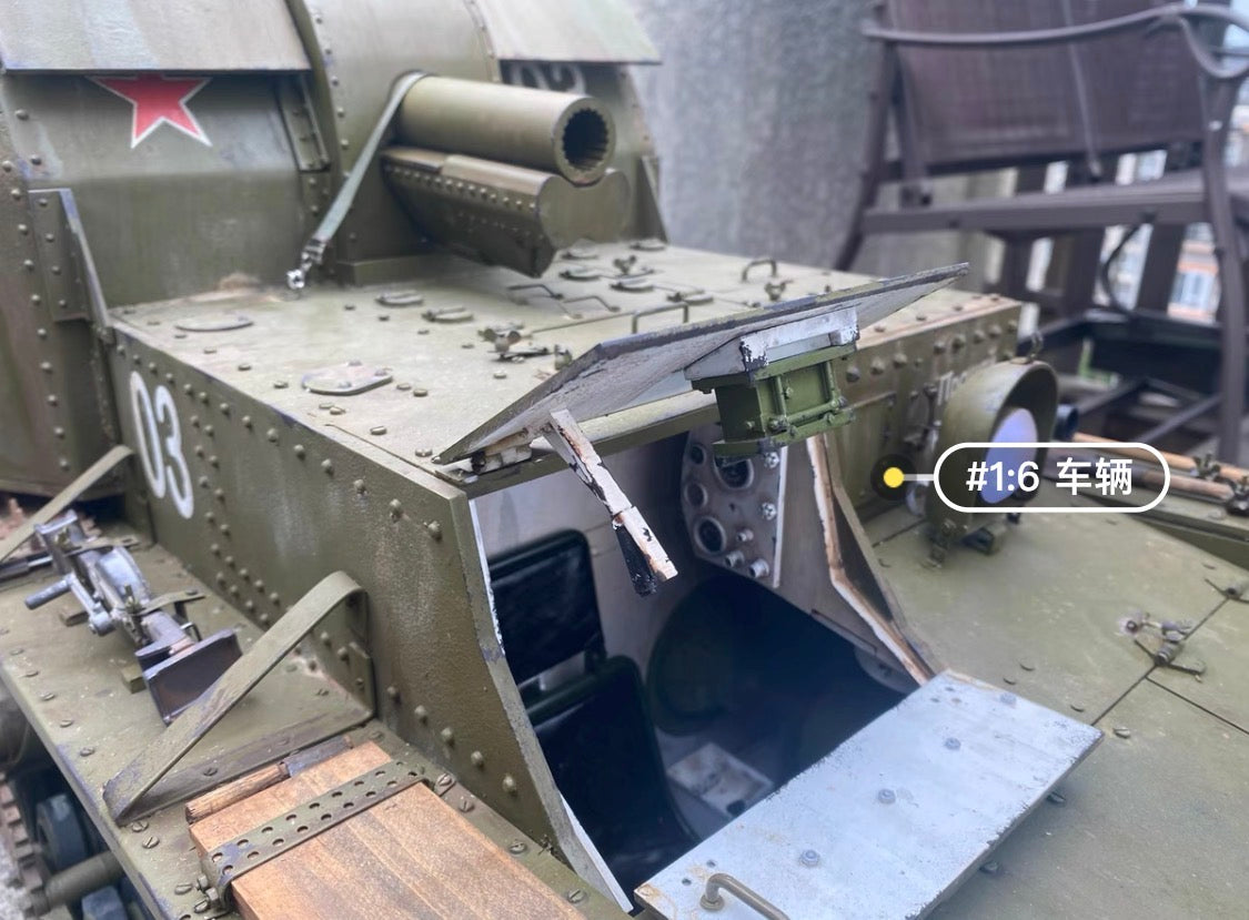 1/6 Scale WW2 Soviet Su-5-2 122mm Self-Propelled Howitzer Custom Model