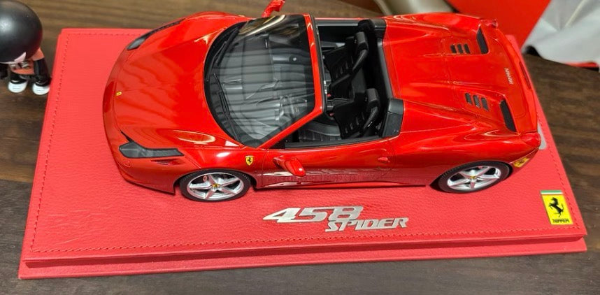 BBR 1/18 Ferrari 458 Spider Enzo Red Limited 20 Resin Model 12/20