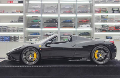 HH 1/18 Ferrari 458 Speciale Aperta Resin Model – Black Knight Edition – HH336