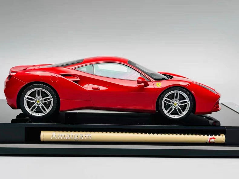 Amalgam 1/18 Ferrari 488 GTB Resin Model