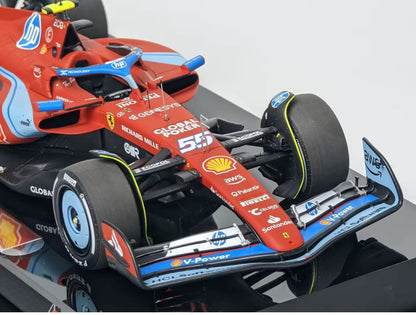 Amalgam 1/18 Ferrari SF-24 Miami GP 2024 #55 Carlos Sainz Resin Model