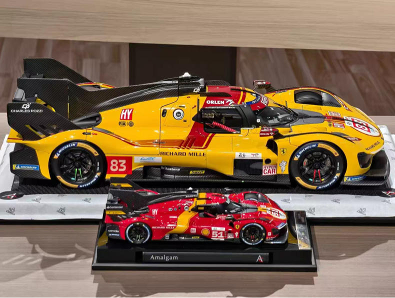 Amalgam 1/8 Ferrari 499P Le Mans Winner #83 Resin Model