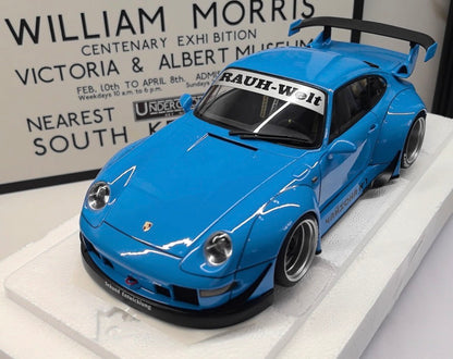 AUTOart 1/18 Porsche RWB 993 Blue Composite Model Limited Edition