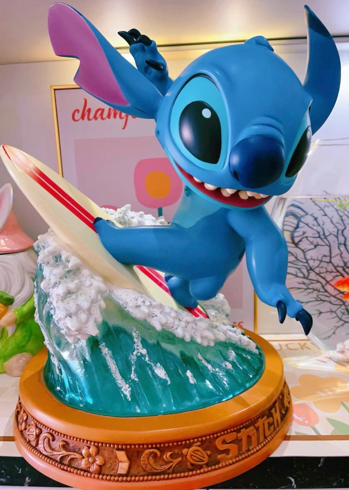 Disney Stitch Surf Lover Limited 200 Large Statue