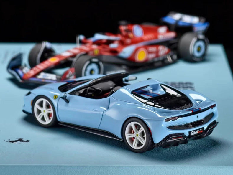 BBR 1/43 Ferrari SF-24 & 296 GTS Miami Special Livery Double Set