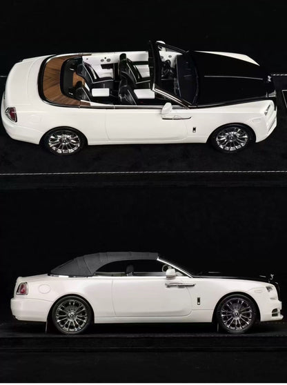 HH 1/18 Rolls-Royce Dawn White & Black Two-Tone Resin Model