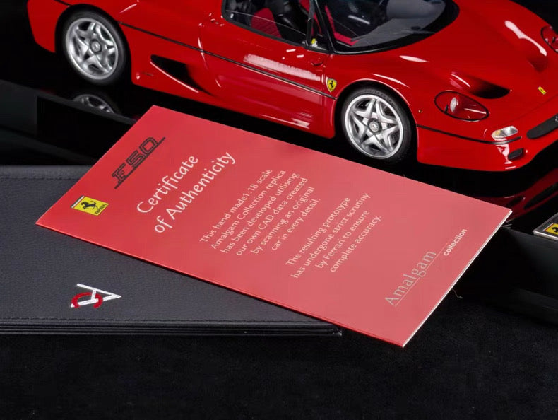 Amalgam 1/18 Ferrari F50 Resin Model