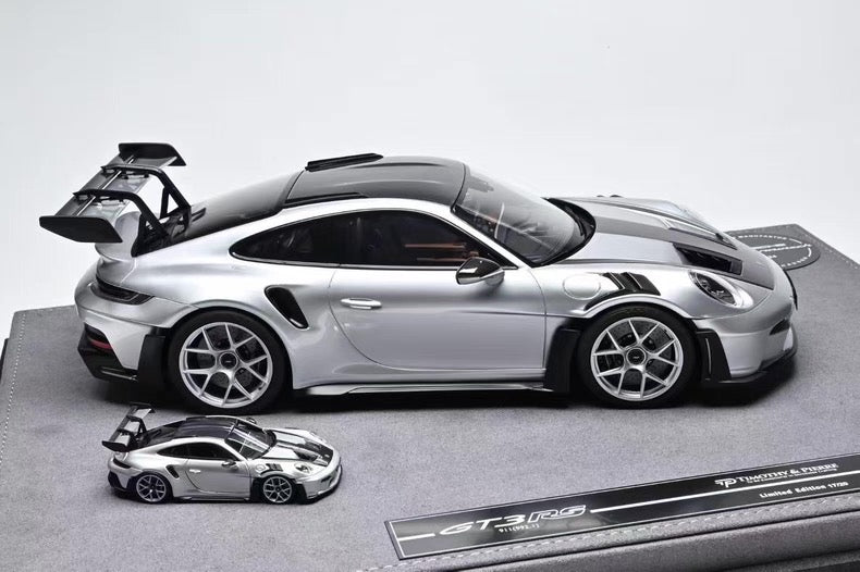 TP 1/18 & 1/64 Porsche 911 GT3 RS Sonderwunsch Twin Set – GT Silver