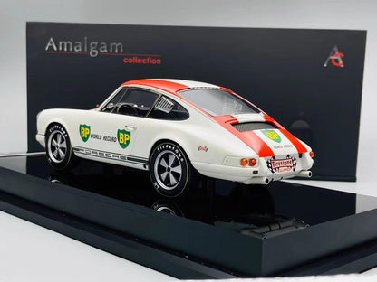 Amalgam 1/18 Porsche 911R 1967 BP World Record Resin Model