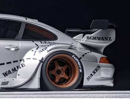 FuelMe 1/18 Porsche 993 RWB “Silver Pig” Resin Model