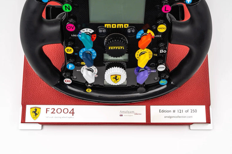 Amalgam 1:1 Ferrari F2004 Formula 1 Steering Wheel Resin Replica