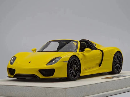 Make Up 1/18 Porsche 918 Spyder 2011 Resin Model – Yellow