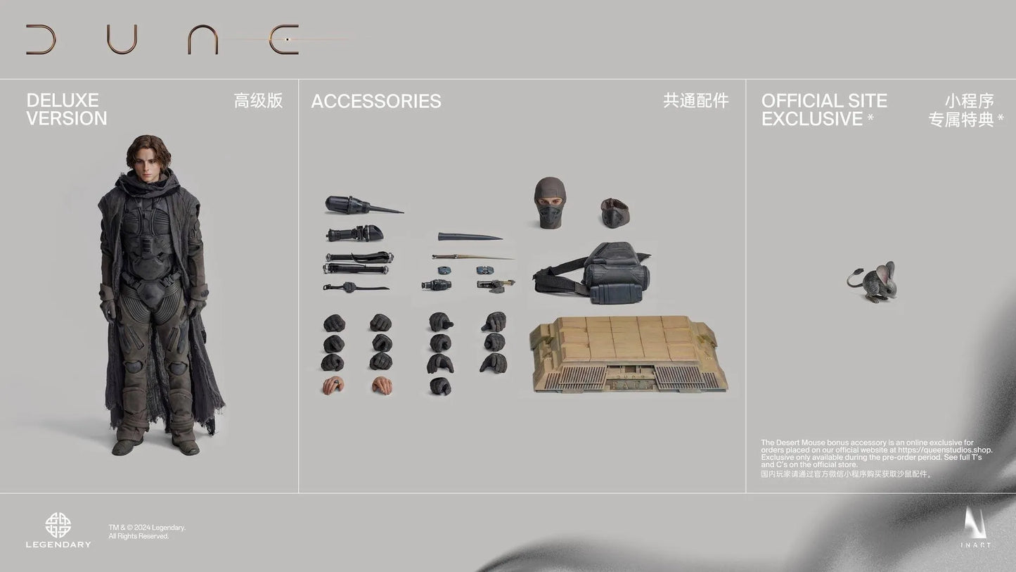 INART 1/6 Paul Atreides Dune Action Figure (Premium Rooted Hair Edition)